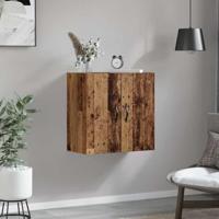 Wandkast Wandgemonteerd Oud hout 60 x 31 x 60 cm Bewerkt hout - thumbnail