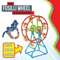 Clics Spaghetteez fusilli reuzenrad flexibele bouwstaafjes, 46dlg. - thumbnail