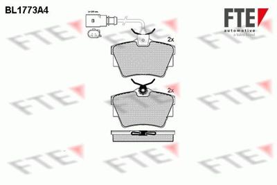 Remblokken set BL1773A4 Remblokken set BL1773A4