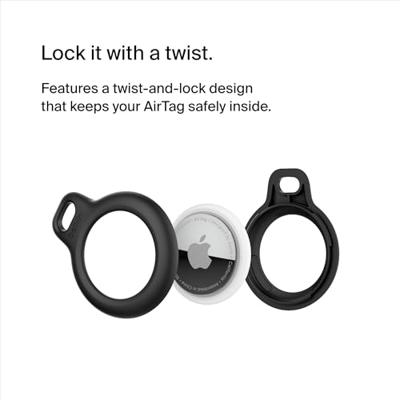 Belkin Beschermende houder met sleutelhanger voor AirTag - 2-pack sleeve Belkin Beschermende houder met sleutelhanger voor AirTag - 2-pack sleeve