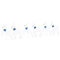 VidaXL Led rendieren 6 pcs wit stof - thumbnail