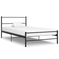 Bedframe metaal zwart 90x200 cm - thumbnail