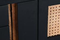 Tv-meubel DKD Home Decor Zwart Rotan Mangohout (145,5 x 40,5 x 60 cm) - thumbnail