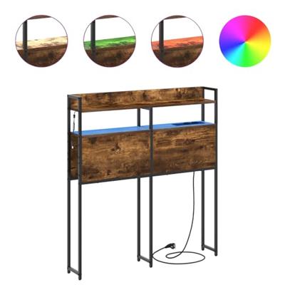 Hoofdbord met plank Gerookt eiken 100 cm Bewerkt hout