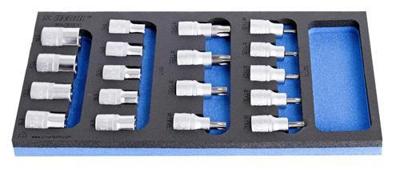 Unior inlay dopsleutel-schroevendraaierset 964/16sos