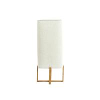 Light & Living TafellampWyn 50,5cm - crème touw met houtlook - 1894284 - thumbnail