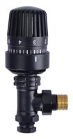 Riko thermostatische radiatorventiel 1/2&apos;&apos;x15mm haaks mat-zwart - thumbnail