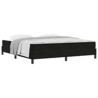 Boxspringbed met matras Zwart 180 x 210 cm Stof - thumbnail