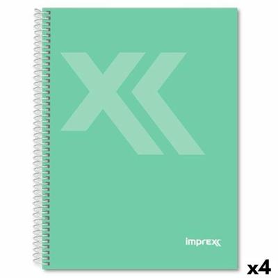 Schrift Imprex Groen Din A4 80 Lakens (4 Stuks) Schrift Imprex Groen Din A4 80 Lakens (4 Stuks)