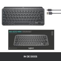 Logitech Wireless Keyboard - MX Keys Mini - GRAPHITE - Compact, Bluetooth, verlicht voor MAC, iOS, Windows, Linux, Android - thumbnail