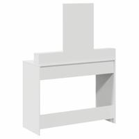 Kaptafel met lade met plank Wit 100 x 41 x 140 cm Bewerkt hout - thumbnail