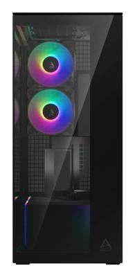 Arctic Xtender Mirror Midi-tower PC-behuizing, Gaming-behuizing Zwart - thumbnail