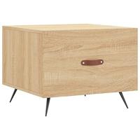 Salontafels 2 st 50x50x40 cm bewerkt hout sonoma eikenkleurig - thumbnail