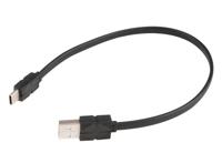Akasa PROSLIM | USB 2.0 Type-C naar Type-A laad- en synchronisatiekabel | Ultraflexibel TPE-materiaal | 30 cm | Zwart | AK-CBUB43-03BK - thumbnail