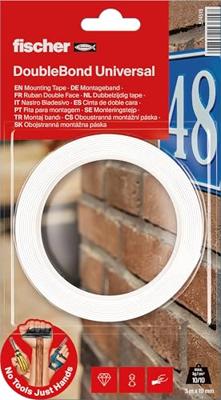 Fischer 574519 Montagetape (l x b) 3 m x 19 mm 1 stuk(s) Fischer 574519 Montagetape (l x b) 3 m x 19 mm 1 stuk(s)