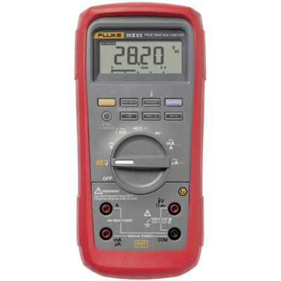 Fluke 28 IIEX Multimeter Digitaal Waterbestendig (IP67), Beveiligd tegen explosies CAT III 1000 V, CAT IV 600 V Weergave (counts): 20000 Fluke 28 IIEX Multimeter Digitaal Waterbestendig (IP67), Beveiligd tegen explosies CAT III 1000 V, CAT IV 600 V Weergave (counts): 20000