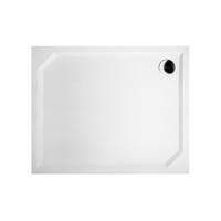 Douchebak Marmer Sapho Sara 110x90x4 cm Rechthoek Wit Sapho - thumbnail