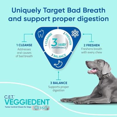 Veggiedent Hond 10-30kg Kauwreep 15