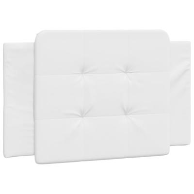 Bed met matras kunstleer wit 100x200 cm