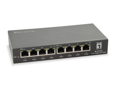 LevelOne GEP-0823 Gigabit Ethernet (10/100/1000) Zwart Power over Ethernet (PoE) LevelOne GEP-0823 Gigabit Ethernet (10/100/1000) Zwart Power over Ethernet (PoE)