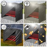 Afdekhoes Schommelbank Antraciet 185x117x170150cm - thumbnail