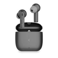 KSIX Meteor Draadloze Bluetooth-hoofdtelefoon, HD-oproepen, ENC-ruisonderdrukking, oplaadbox, True Wireless Stereo, 32 uur looptijd, spraakassistent, waterdicht, zwart - thumbnail