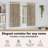 VidaXL Velvet gordijnen 2 pcs champagne 175 x 140 cm fluweel - thumbnail