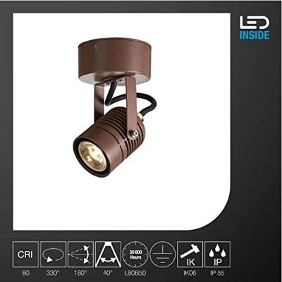 SLV LED SPOT 1004957 LED-buitenlamp (wand) LED vast ingebouwd 6 W SLV LED SPOT 1004957 LED-buitenlamp (wand) LED vast ingebouwd 6 W