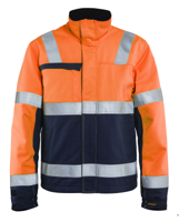 Blåkläder Multinorm winterjas 40691513 | High-Vis Oranje/Marineblauw | Maat XS - 7330509716779 - thumbnail