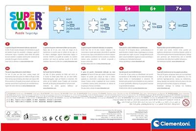 Clementoni legpuzzel super color maxi bathweels, 104st.