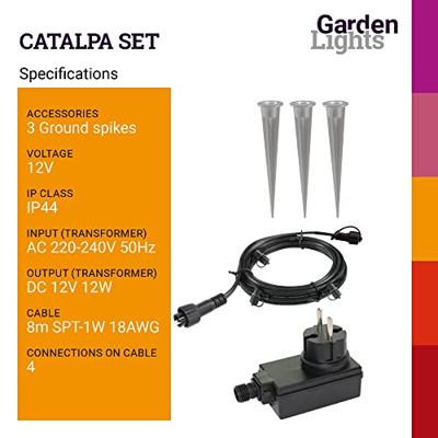 GardenLights Tuinspots 12 voltCatalpa set 3 spots - 4121603