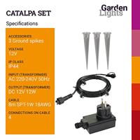 GardenLights Tuinspots 12 voltCatalpa set 3 spots - 4121603 - thumbnail