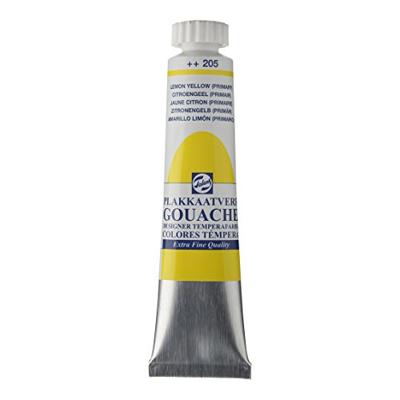 Talens plakkaatverf Extra Fijn tube van 20 ml, citroengeel Talens plakkaatverf Extra Fijn tube van 20 ml, citroengeel