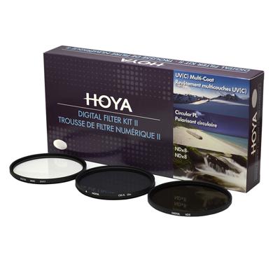 Hoya Digital Filter Kit II 77mm - UV, Polarisatie en NDX8 filter