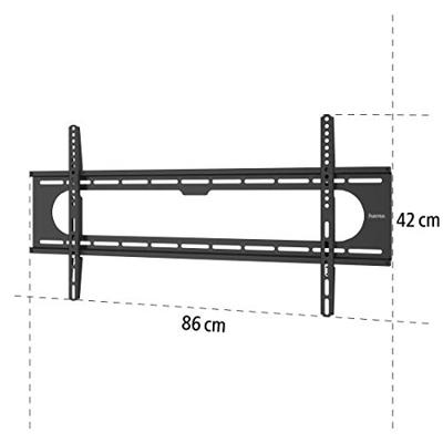 Hama tv-muurbeugel vast voor schermen tot 229 cm zwart Hama tv-muurbeugel vast voor schermen tot 229 cm zwart
