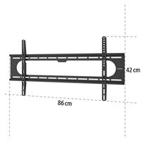 Hama tv-muurbeugel vast voor schermen tot 229 cm zwart - thumbnail