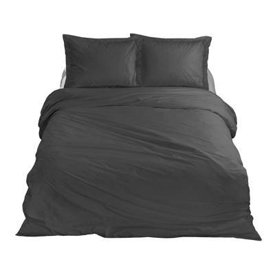 Ten Cate Katoen Satijnen Eenpersoons Dekbedovertrek 140x200/220 cm Antraciet