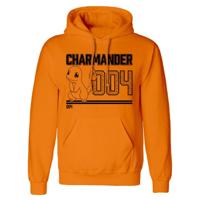 Unisex Hoodie Pokémon Charmander Line Art Oranje - Maat: XXL - thumbnail