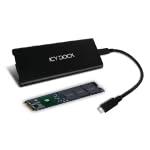 Icy Dock MB861U31-1M2B behuizing voor opslagstations SDD-behuizing Zwart M.2 - thumbnail