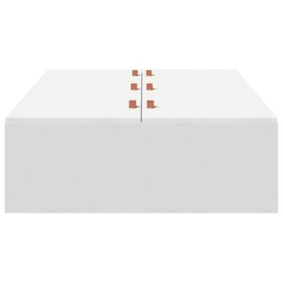 Bedframe met opslag Wit 190 x 90 x 31.5 cm Bewerkt hout