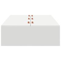 Bedframe met opslag Wit 190 x 90 x 31.5 cm Bewerkt hout - thumbnail