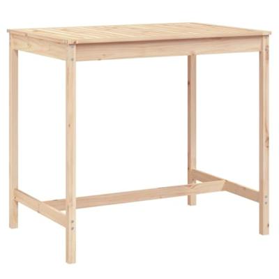 Tuintafel 121x82,5x110 cm massief grenenhout