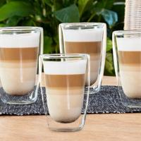 4 Hi Latte Macchiato glazen - dubbelwandige glazen - 400ml - thumbnail