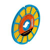 Weidmüller CLI C 1-6 GE/SW X1 CD Markeerring Opdruk X1 Buitendiameter 2.5 tot 5 mm 1868811150 - thumbnail