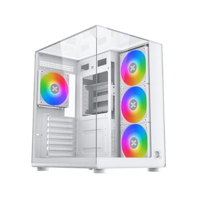 PC-behuizing (zonder voeding) - XIGMATEK - Aqua Compact Arctic - Cube - ATX-vormfactor - 4x120mm A-RGB meegeleverd - Wit