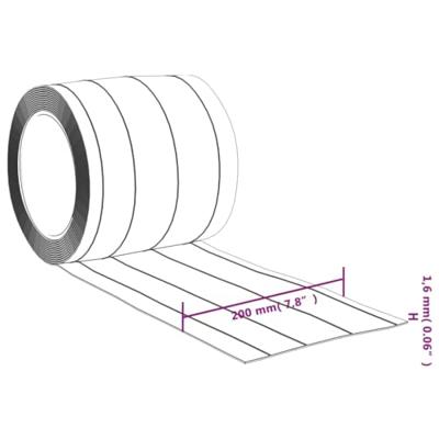 VidaXL Deurgordijn 200x1,6 mm 25 m pvc transparant