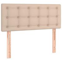 Boxspring met matras kunstleer cappuccinokleurig 90x200 cm - thumbnail