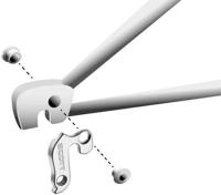 Union derailleurpad gh-120 met schroefset m8x0.75 - thumbnail