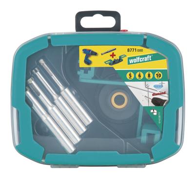 Wolfcraft 5-delige Tegelborenset + Waterreservoir - 8771000