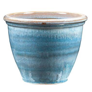 Bloempot Caroline - blauw - 27,5xØ30 cm